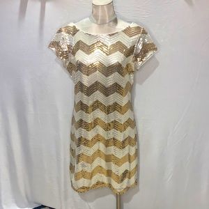 White House Black Market Sequin Dress (L)